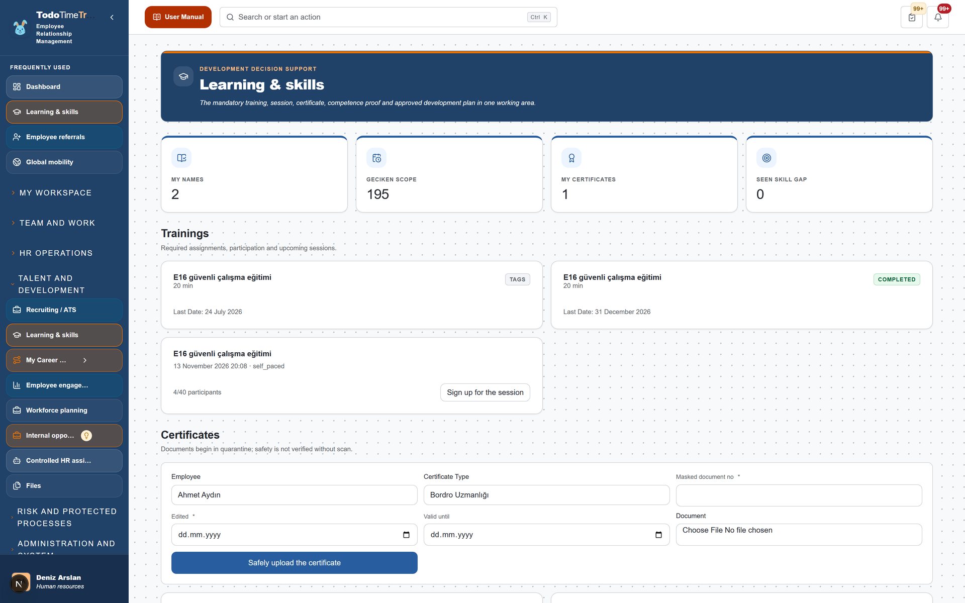learning screenshot